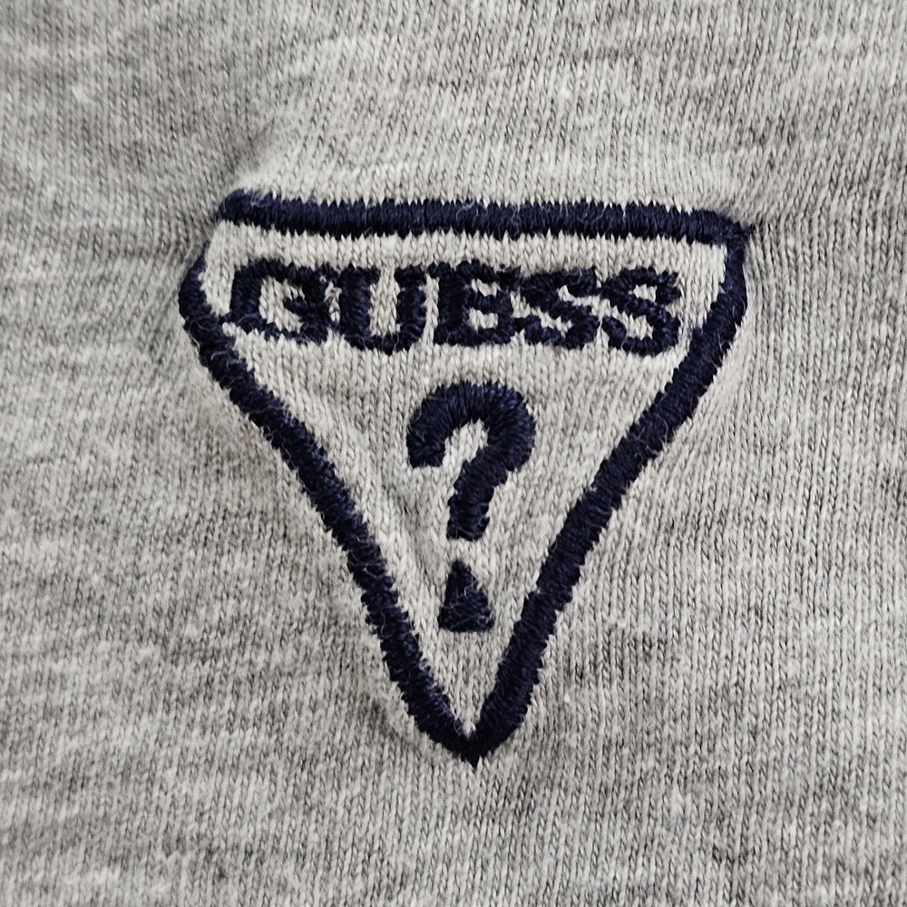 Guess Yellow Striped Embroidered Short Sleeve Cotton T-Shirt Men's XL - Picture 3 of 8